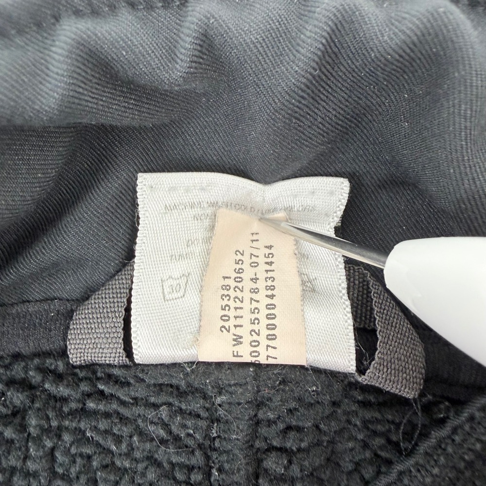 Under Armour Mens Medium Quarter Zip Fleece Pullover Black Waffle Knit Sherpa - Picture 5 of 9